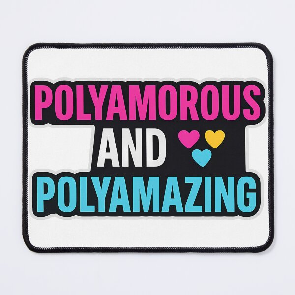 Item preview, Polyamorous and Polyamazing – Bold Typography Design designed and sold by Haus Of Sin.
