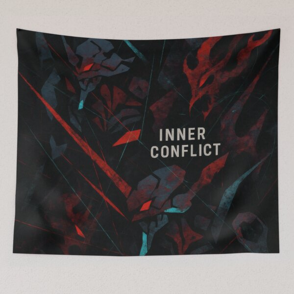 Item preview, Fractured Mind – Abstract Psychological Conflict Art designed and sold by RelaxingDreams.
