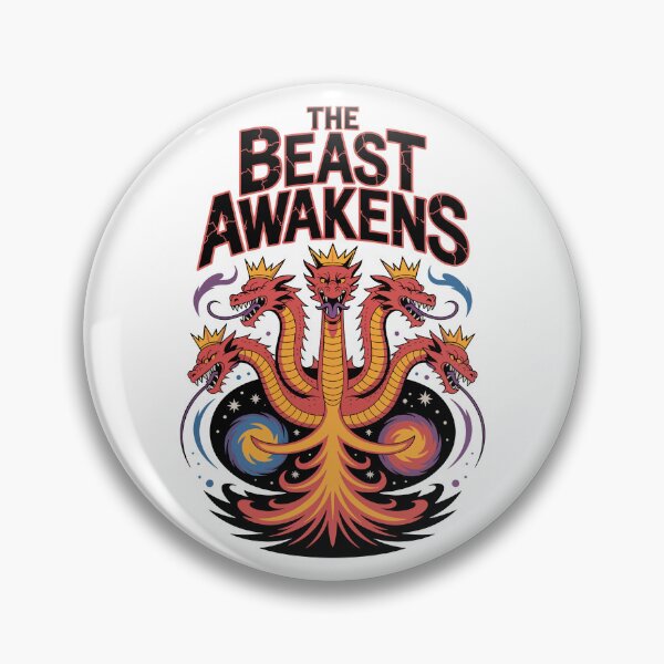 Item preview, Crowned Red Hydra – The Beast Awakens Fantasy Design designed and sold by Zanigold.
