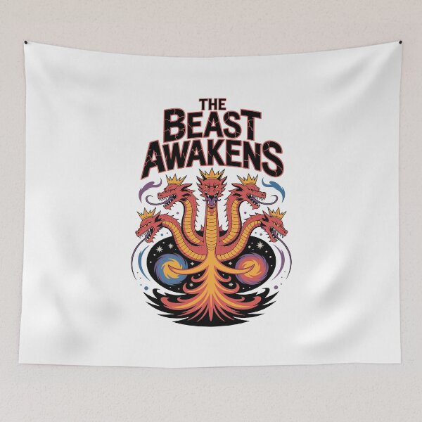 Item preview, Crowned Red Hydra – The Beast Awakens Fantasy Design designed and sold by Zanigold.