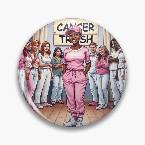 Item preview, CANCER IS TRASH 2.0 designed and sold by alegnacreates.