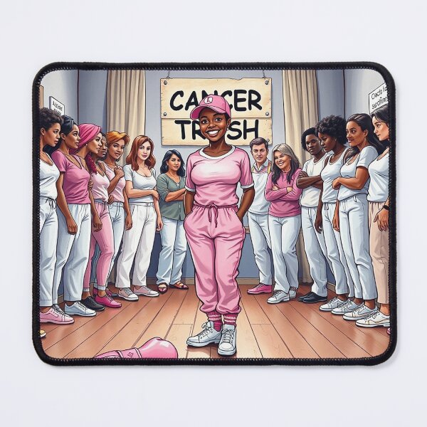 Item preview, CANCER IS TRASH 2.0 designed and sold by alegnacreates.