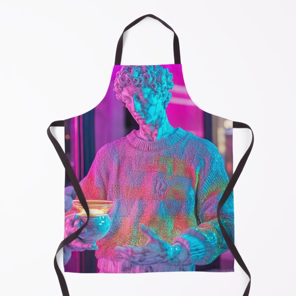 Item preview, Neon Vaporwave Roman Statue Art designed and sold by weirdfishes123.
