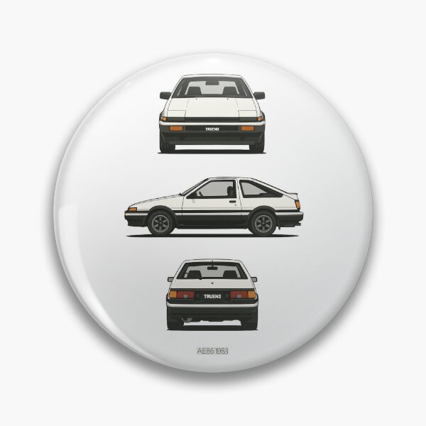 Item preview, Toyota AE86 Trueno 1983 – Classic JDM Drift Legend Minimalist Blueprint designed and sold by TheArtOfCar.
