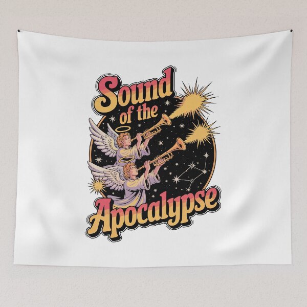 Item preview, Sound of the Apocalypse – Angel Trumpets Cosmic Blast Art designed and sold by Zanigold.