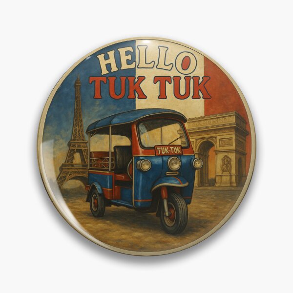 Item preview, Bonjour Tuk Tuk – Parisian Streets, Asian Beats designed and sold by muitee.
