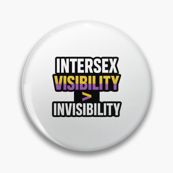 Item preview, Intersex Visibility > Invisibility – Bold Pride Typography designed and sold by Haus Of Sin.