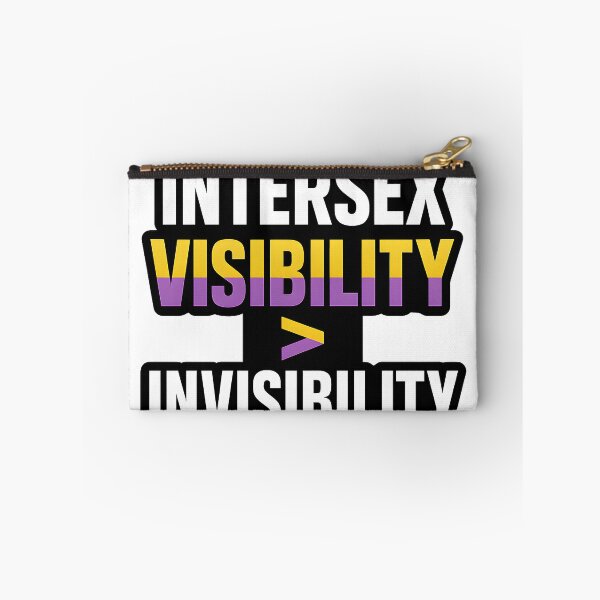 Item preview, Intersex Visibility > Invisibility – Bold Pride Typography designed and sold by Haus Of Sin.