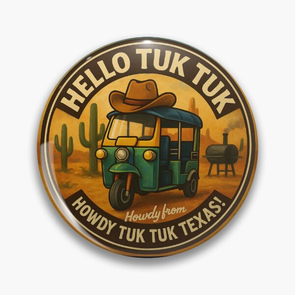 Item preview, Howdy Wheels – Tuk Tuk Goes Texas designed and sold by muitee.