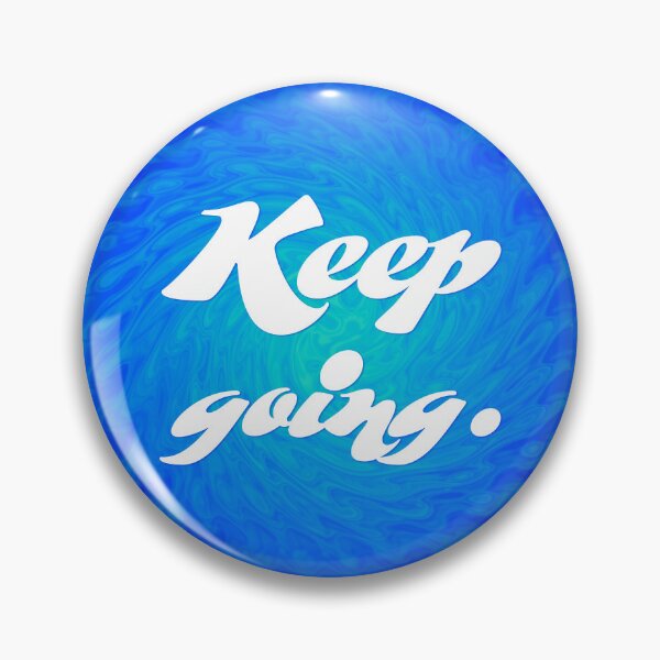 Item preview, Keep Going - Cobalt and Teal Swirl designed and sold by sillyjess.