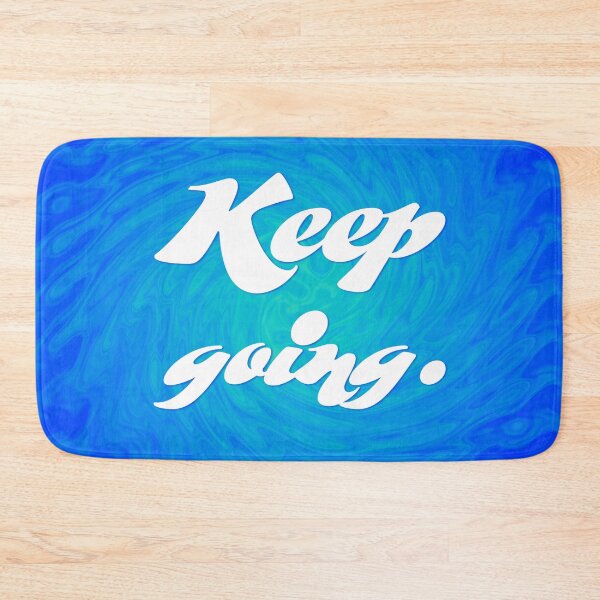 Item preview, Keep Going - Cobalt and Teal Swirl designed and sold by sillyjess.