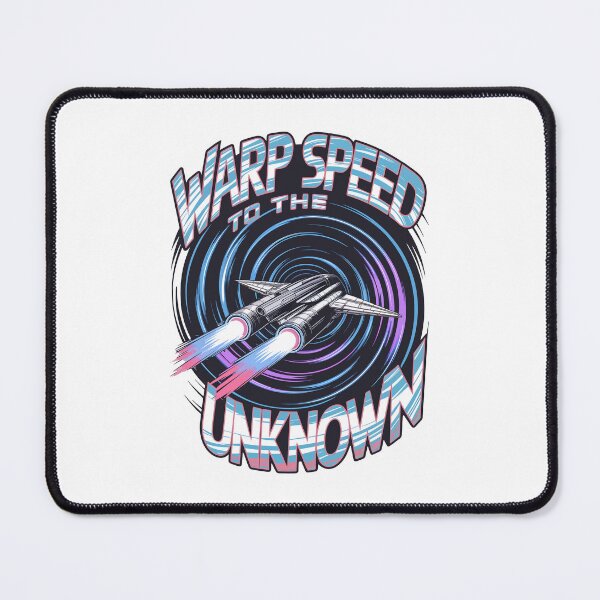 Item preview, Warp Speed to the Unknown Retro Space Adventure Design designed and sold by Zanigold.