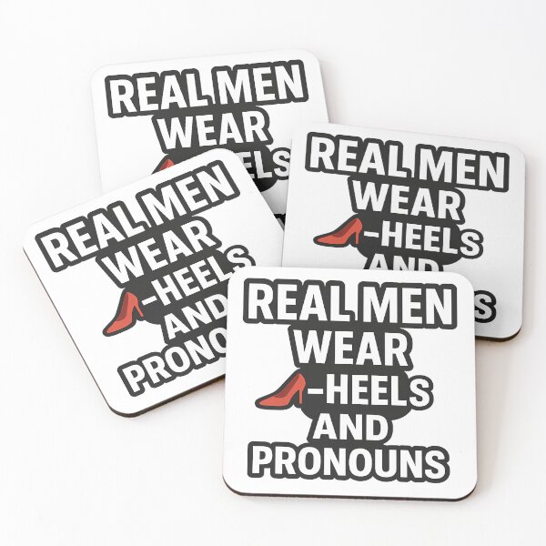 Item preview, Real Men Wear Heels and Pronouns designed and sold by Haus Of Sin.