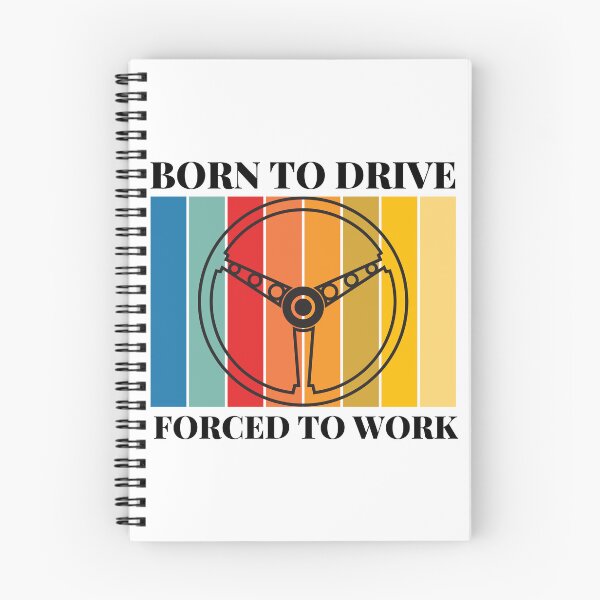 Item preview, Retro Tshirt Born to Drive, Forced to Work designed and sold by Travis Drew Designs.