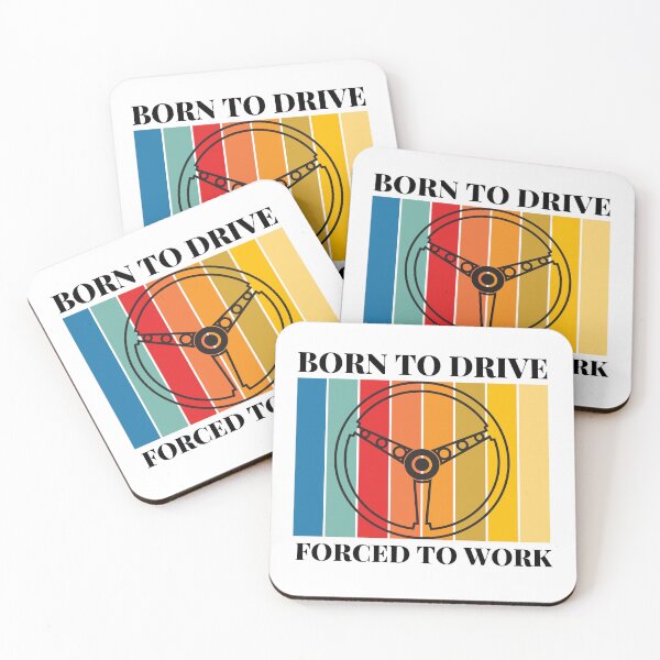 Item preview, Retro Tshirt Born to Drive, Forced to Work designed and sold by Travis Drew Designs.
