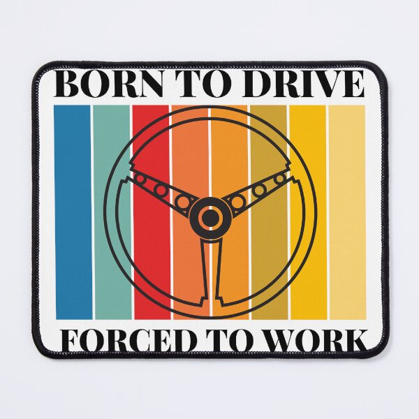 Item preview, Retro Tshirt Born to Drive, Forced to Work designed and sold by Travis Drew Designs.