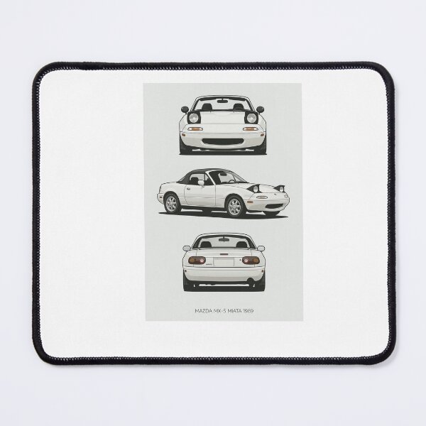Item preview, 1989 Mazda MX-5 Miata NA – Classic JDM Roadster Blueprint Style Illustration designed and sold by TheArtOfCar.