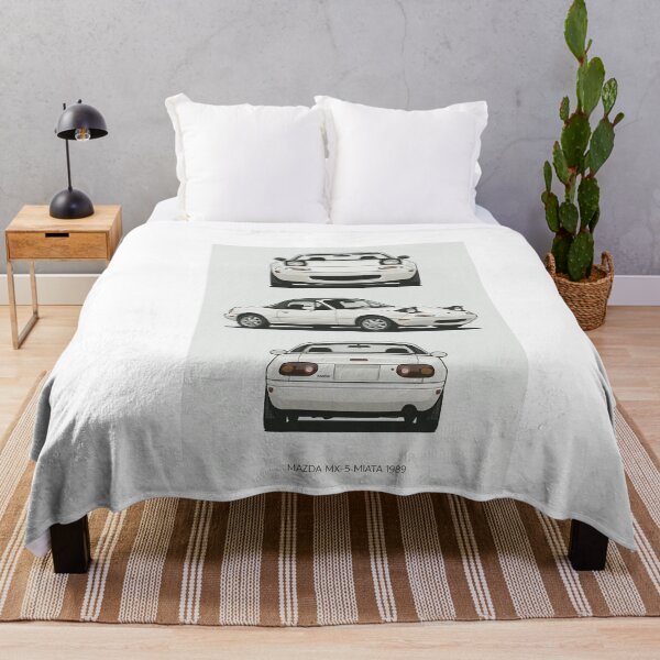 Item preview, 1989 Mazda MX-5 Miata NA – Classic JDM Roadster Blueprint Style Illustration designed and sold by TheArtOfCar.