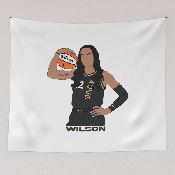 Item preview, A’ja Wilson Las Vegas Aces WNBA designed and sold by mental-tvaddict.