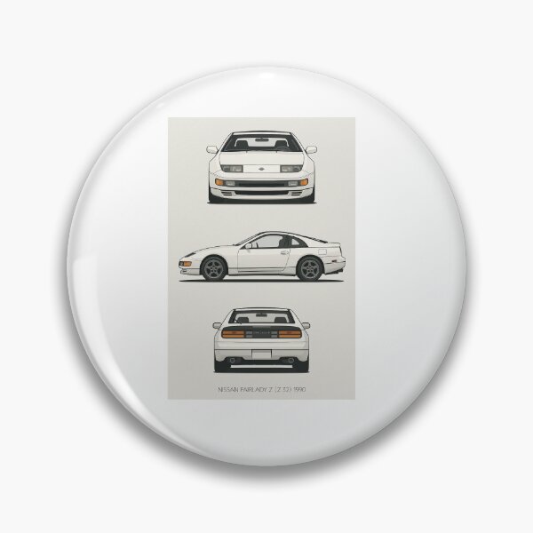 Item preview, 1990 Nissan Fairlady Z Z32 – Classic JDM Sports Car Blueprint Illustration designed and sold by TheArtOfCar.