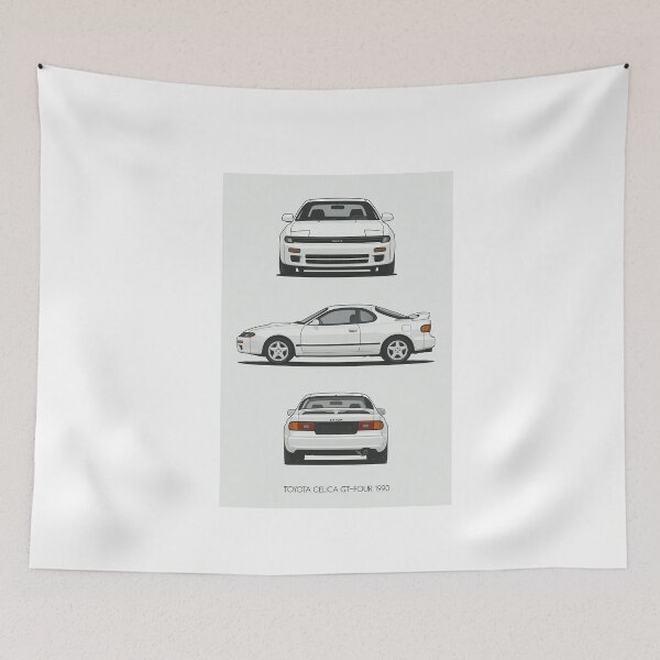 Item preview, 1990 Toyota Celica GT-Four ST185 – JDM Rally Legend designed and sold by TheArtOfCar.