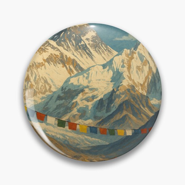 Item preview, Everest Base Camp with Tents and Himalayan Peaks designed and sold by Aryabek.