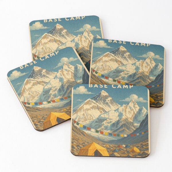 Item preview, Everest Base Camp with Tents and Himalayan Peaks designed and sold by Aryabek.