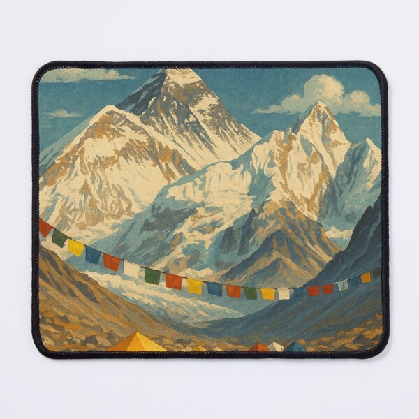 Item preview, Everest Base Camp with Tents and Himalayan Peaks designed and sold by Aryabek.