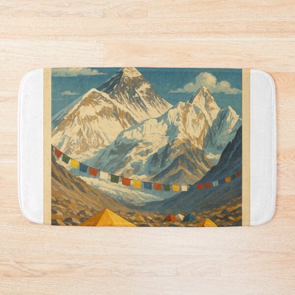 Item preview, Everest Base Camp with Tents and Himalayan Peaks designed and sold by Aryabek.