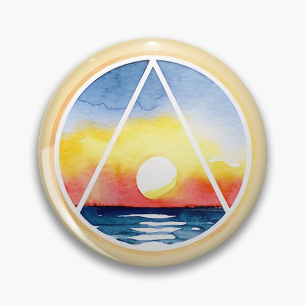 Item preview, Sober Recovery Symbol Sunset Ocean designed and sold by ApexDesigners.