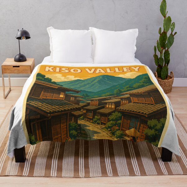 Item preview, Kiso Valley Japan with Edo-Era Wooden Townscape designed and sold by Aryabek.