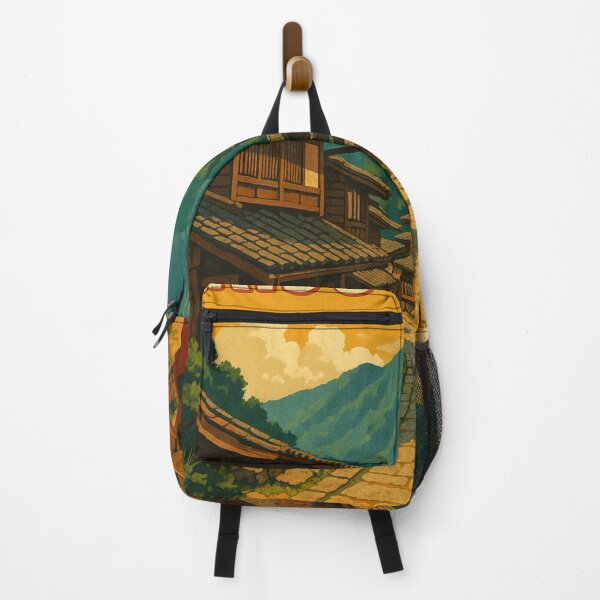 Item preview, Kiso Valley Japan with Edo-Era Wooden Townscape designed and sold by Aryabek.