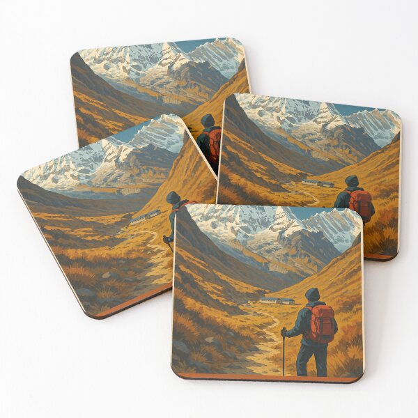 Item preview, Annapurna Base Camp Trekker Facing Nepal Himalayas designed and sold by Aryabek.