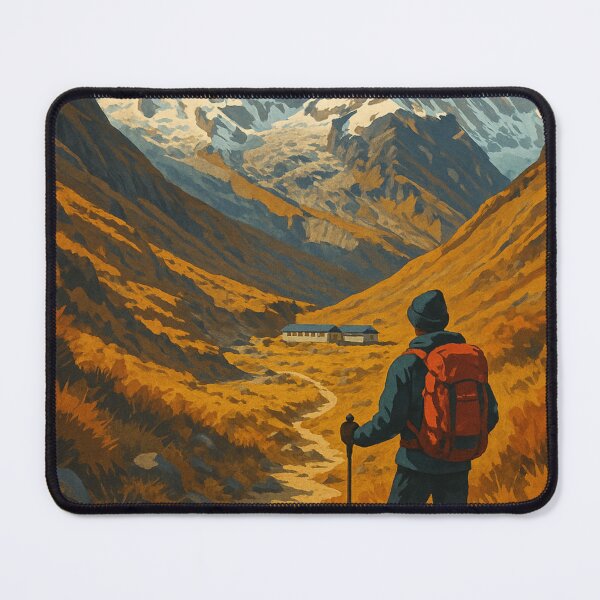 Item preview, Annapurna Base Camp Trekker Facing Nepal Himalayas designed and sold by Aryabek.