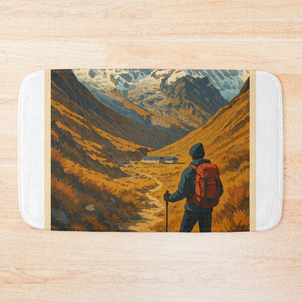 Item preview, Annapurna Base Camp Trekker Facing Nepal Himalayas designed and sold by Aryabek.