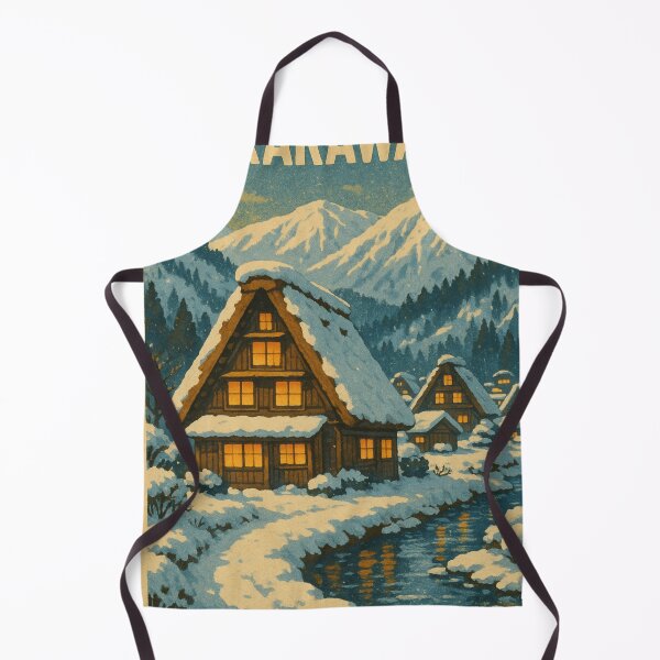 Item preview, Shirakawa-go Winter Village with Gassho-Zukuri Houses designed and sold by Aryabek.