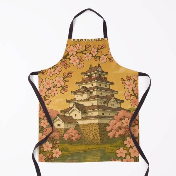 Item preview, Aizu-Wakamatsu Castle Japan Framed by Cherry Blossoms designed and sold by Aryabek.