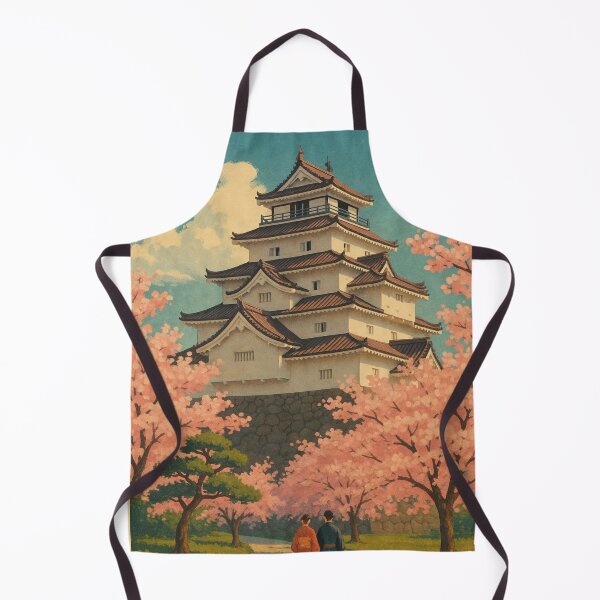 Item preview, Aizu-Wakamatsu Japan with Sakura and Castle Walkway designed and sold by Aryabek.