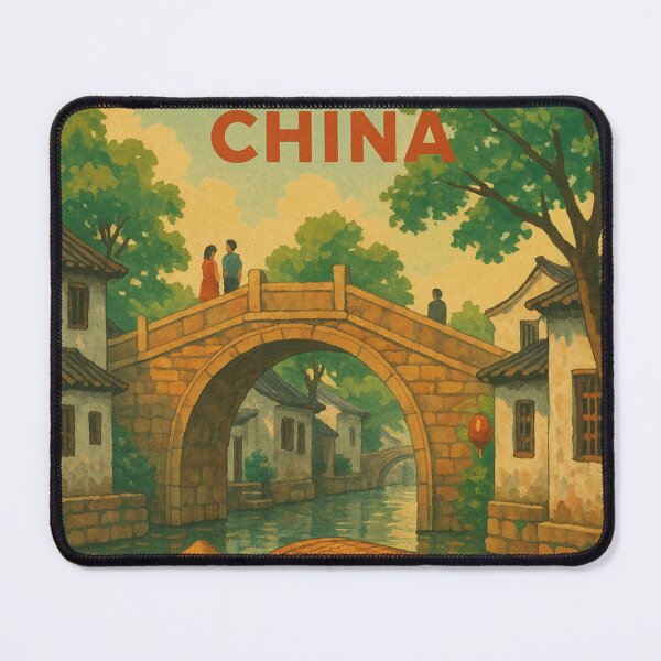 Item preview, Traditional Canal Boats in Tongli Water Village, China designed and sold by Aryabek.