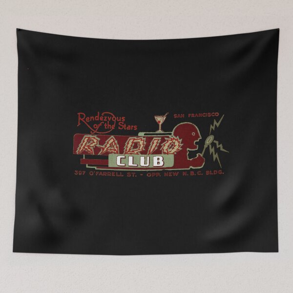 Item preview, Vintage Radio Club - Rendezvous Of The Stars - San Francisco, California designed and sold by QuayTradingCo.