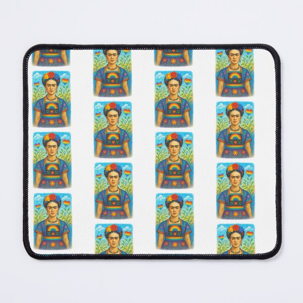 Item preview, Frida Kahlo Rainbow Flower Portrait designed and sold by TeeARTHY.