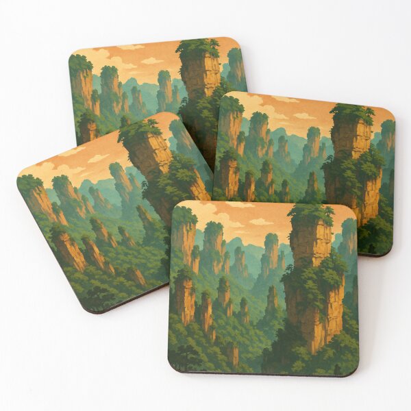 Item preview, Zhangjiajie Sandstone Pillars in Hunan’s Wulingyuan designed and sold by Aryabek.