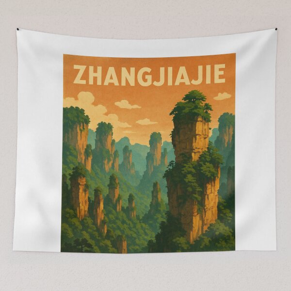 Item preview, Zhangjiajie Sandstone Pillars in Hunan’s Wulingyuan designed and sold by Aryabek.