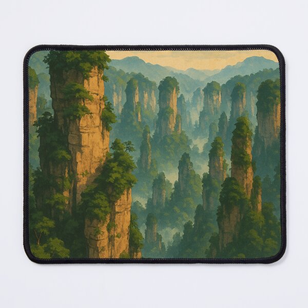 Item preview, Zhangjiajie Forest Park with Misty Karst Pillars designed and sold by Aryabek.