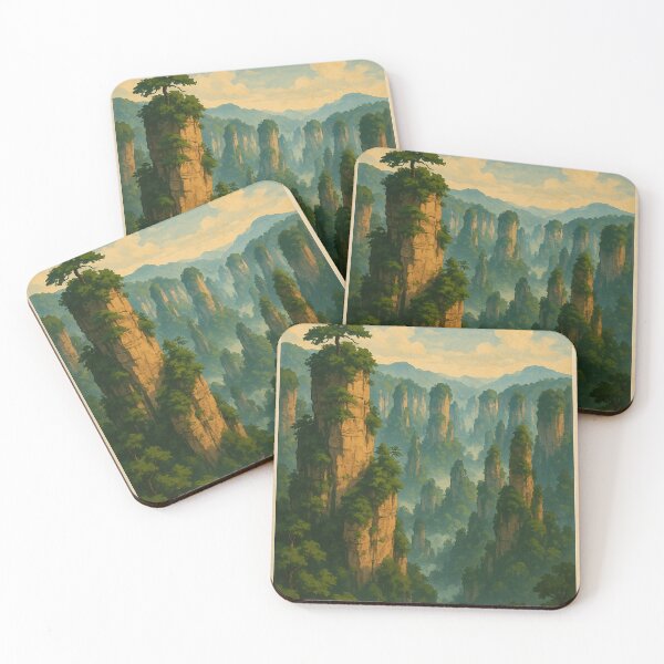 Item preview, Zhangjiajie Forest Park with Misty Karst Pillars designed and sold by Aryabek.