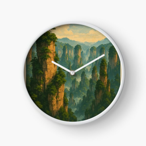 Item preview, Zhangjiajie Forest Park with Misty Karst Pillars designed and sold by Aryabek.