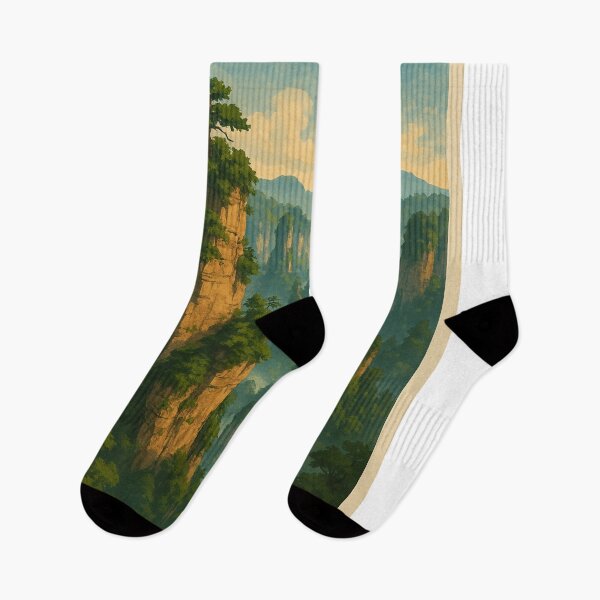Item preview, Zhangjiajie Forest Park with Misty Karst Pillars designed and sold by Aryabek.