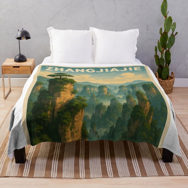 Item preview, Zhangjiajie Forest Park with Misty Karst Pillars designed and sold by Aryabek.