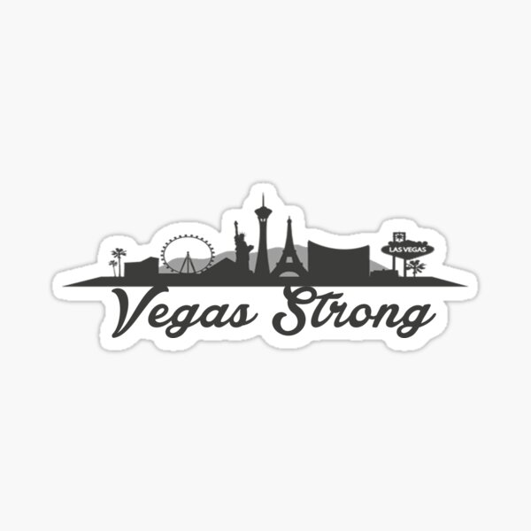 Vegas Strong Sticker for Sale by Mbnotfunny