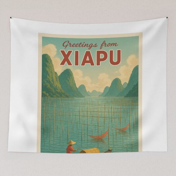 Item preview, Xiapu Fishing Nets and Karst Hills in Fujian China designed and sold by Aryabek.